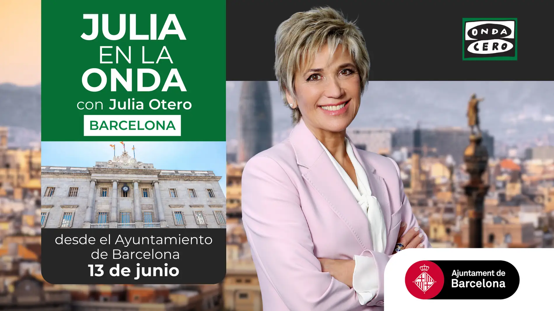 Programa especial de 'Julia en la onda' desde el Ayuntamiento de Barcelona