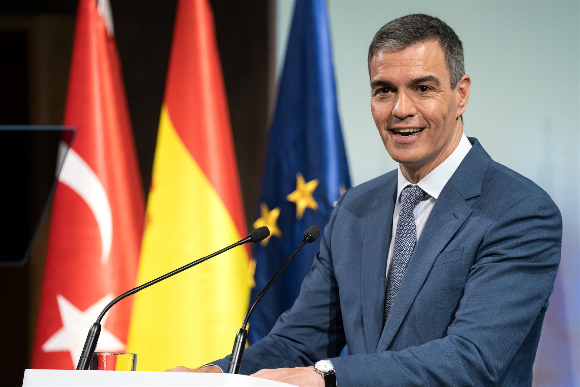 Pedro Sánchez dice que es posible articular una financiación singular para Cataluña Pedro Sánchez dice que es posible articular una financiación singular para Cataluña
