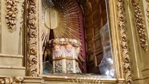 Hornacina asaltada en la Ermita de Las Virtudes