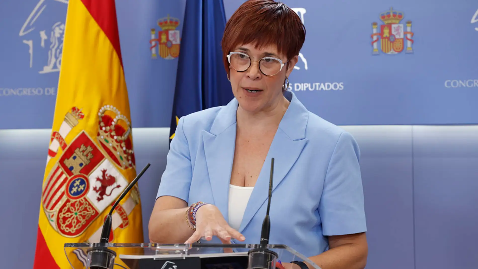La diputada y portavoz de Compromís en el Congreso de los Diputados, Àgueda Micó/ EFE/Chema Moya