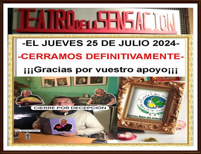 Teatro de la Sensación de Ciudad Real cerrará definitivamente en julio Teatro de la Sensación de Ciudad Real cerrará definitivamente en julio