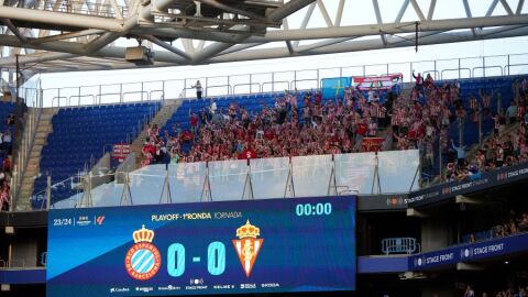 Afici&oacute;n del Sporting en Barcelona