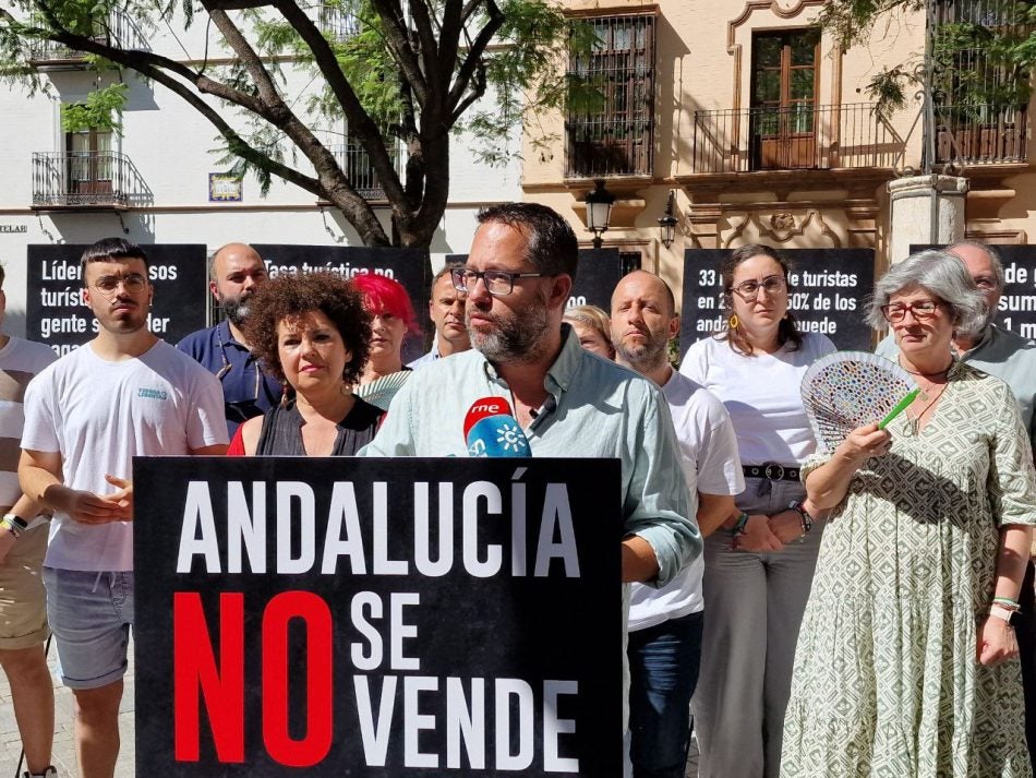 Adelante Andalucía arranca en Sevilla una campaña contra la turistificación Adelante Andalucía arranca en Sevilla una campaña contra la turistificación