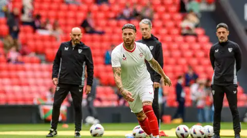 Sergio Ramos en un partido con el Sevilla Sergio Ramos en un partido con el Sevilla