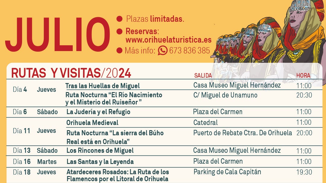 Turismo oferta rutas nocturnas en julio para destacar la biodiversidad y los paisajes de Orihuela Turismo oferta rutas nocturnas en julio para destacar la biodiversidad y los paisajes de Orihuela