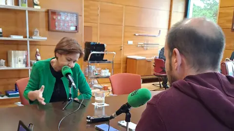 Entrevista a Carmen Moriyón en su despacho en el Ayuntamiento de Gijón Entrevista a Carmen Moriyón en su despacho en el Ayuntamiento de Gijón