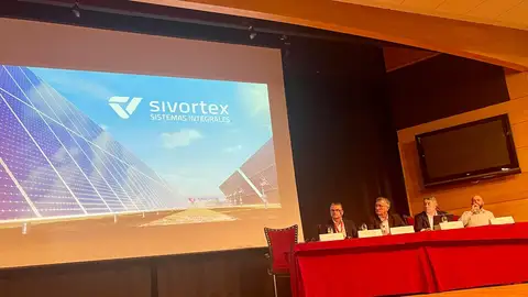Presentación de la planta solar esta mañana en Teruel PLANTA SOLAR
