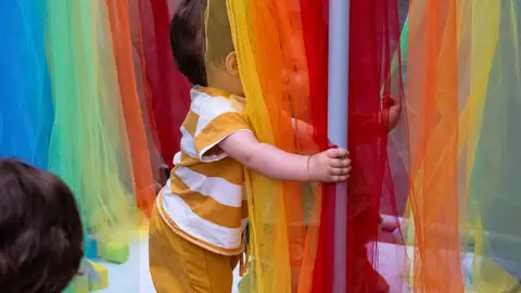 Uno de los niños participantes Uno de los niños participantes