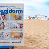Benidorm activa una campaña para que los propios turistas sepan cómo mejorar su seguridad