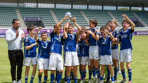 Éxito de la I Edición de la Diputación Palencia Cup que se lleva el Alevín del Real Oviedo .