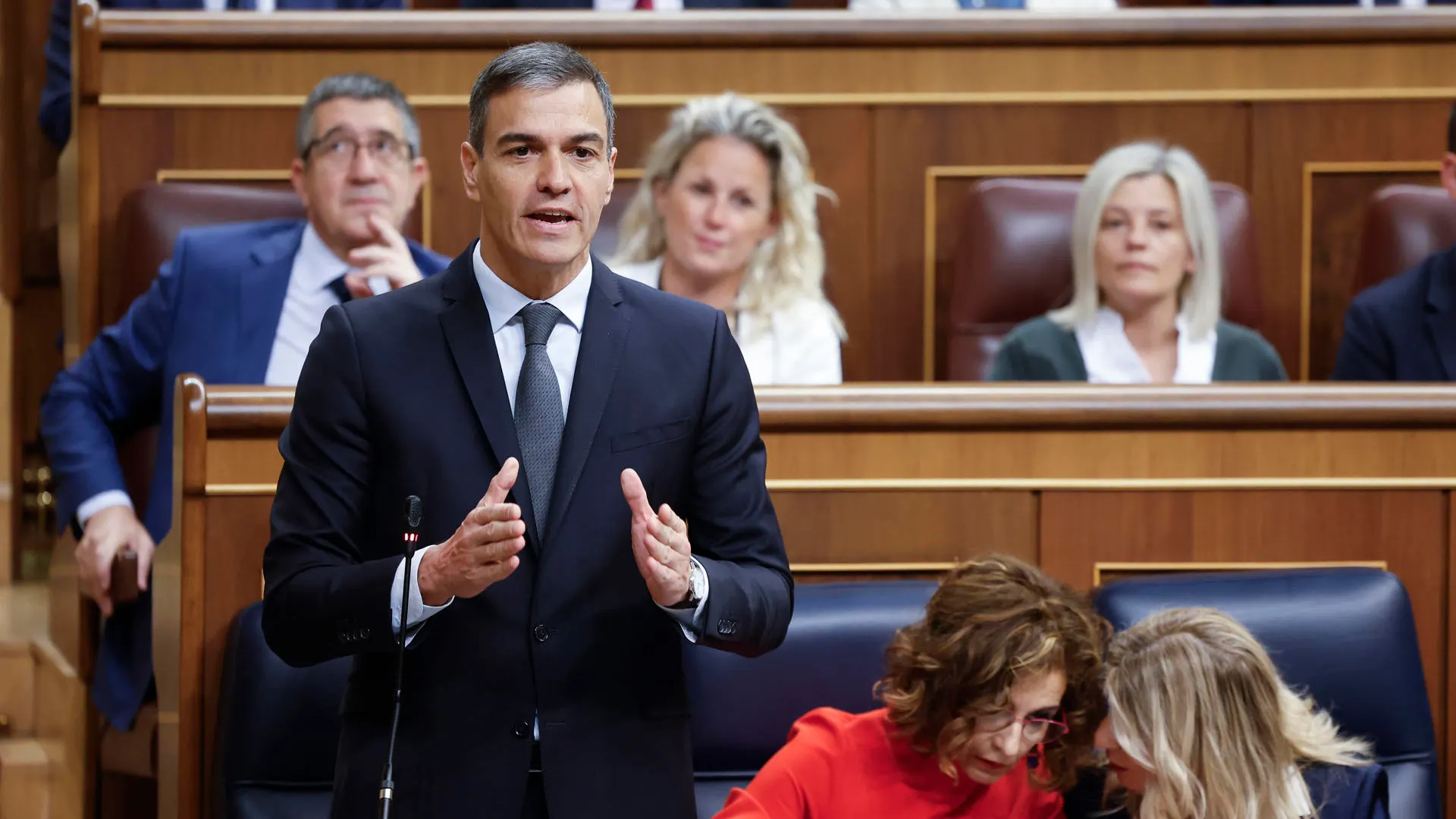 El presidente del Gobierno, Pedro S&aacute;nchez, en el Congreso de los Diputados