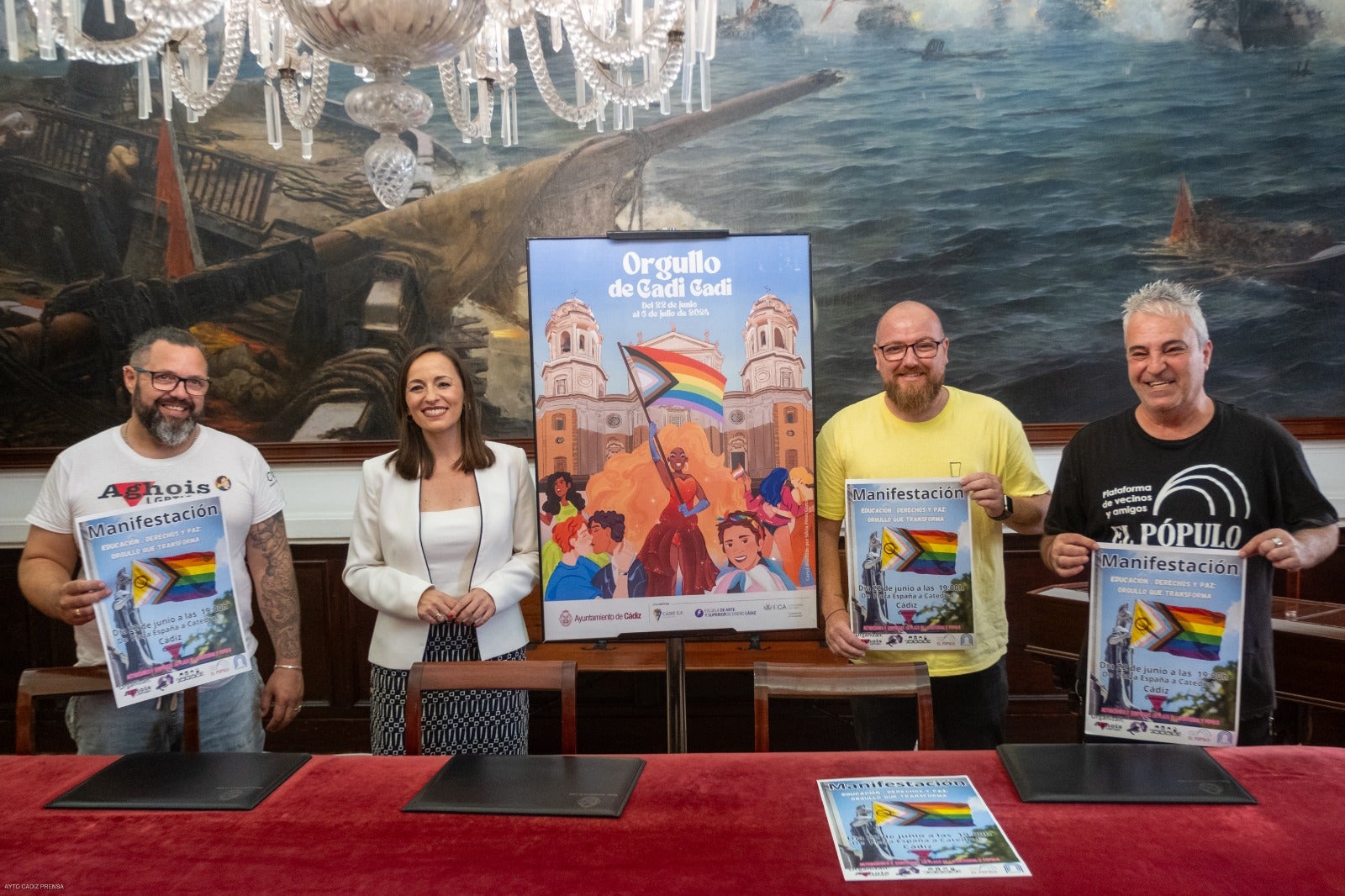 Cádiz presenta su amplia programación para el Orgullo LGTBI 2024 en la ciudad del 22 junio al 6 de julio Cádiz presenta su amplia programación para el Orgullo LGTBI 2024 en la ciudad del 22 junio al 6 de julio