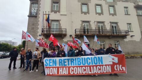 Concentración de la CIG frente a la Delegación de Gobierno en A Coruña