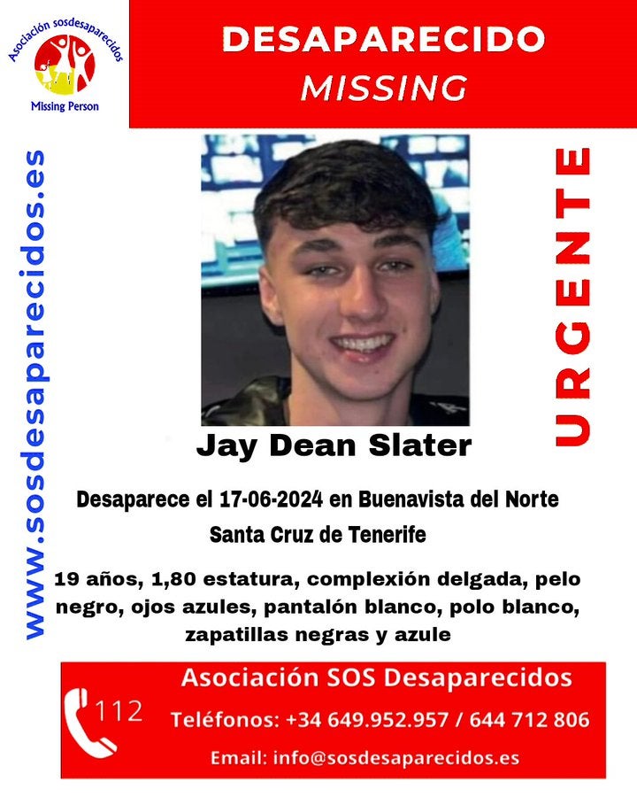 La Guardia Civil busca a un joven turista británico desaparecido en Tenerife La Guardia Civil busca a un joven turista británico desaparecido en Tenerife