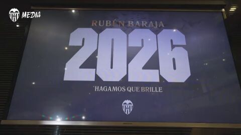 Baraja tras su renovación: "Baraja tras su renovación: "Mi relación de amor con el Valencia se está consolidando"