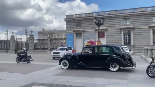 Los reyes, la princesa de Asturias y la infanta Sofía llegan al Palacio Real Los reyes, la princesa de Asturias y la infanta Sofía llegan al Palacio Real