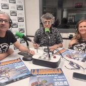 Santiago Becerra, Gerardo Cuesta y Lola Guerra de la Asociación La Hoguera Rock