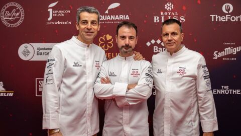 Mateu Casañas, Eduard Xatruch y Oriol Castro, chefs del restaurante &#39;Disfrutar&#39;