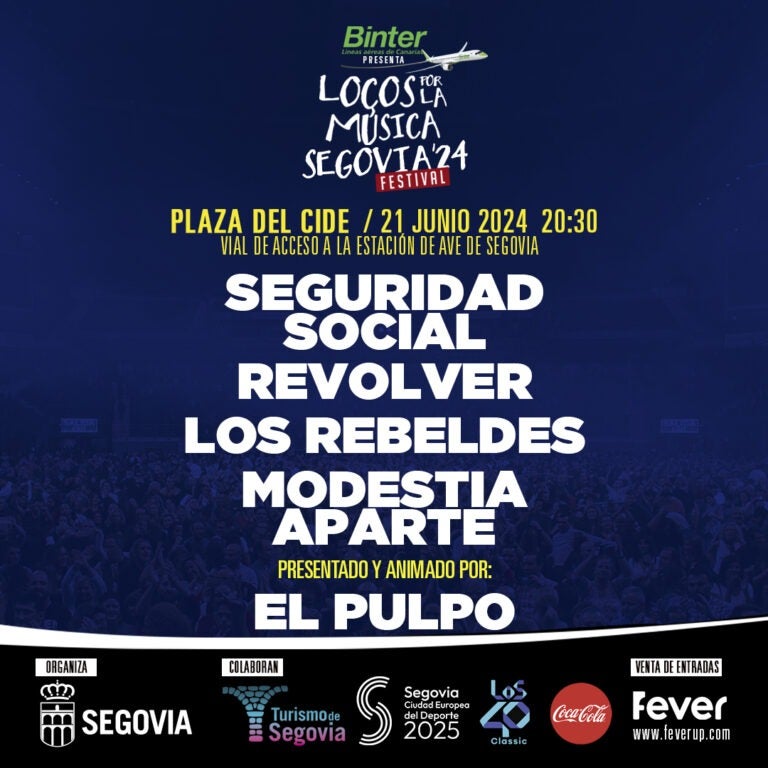 Segovia disfrutará mañana con el concierto Locos por la Música que recorre los 80 y 90 Segovia disfrutará mañana con el concierto Locos por la Música que recorre los 80 y 90