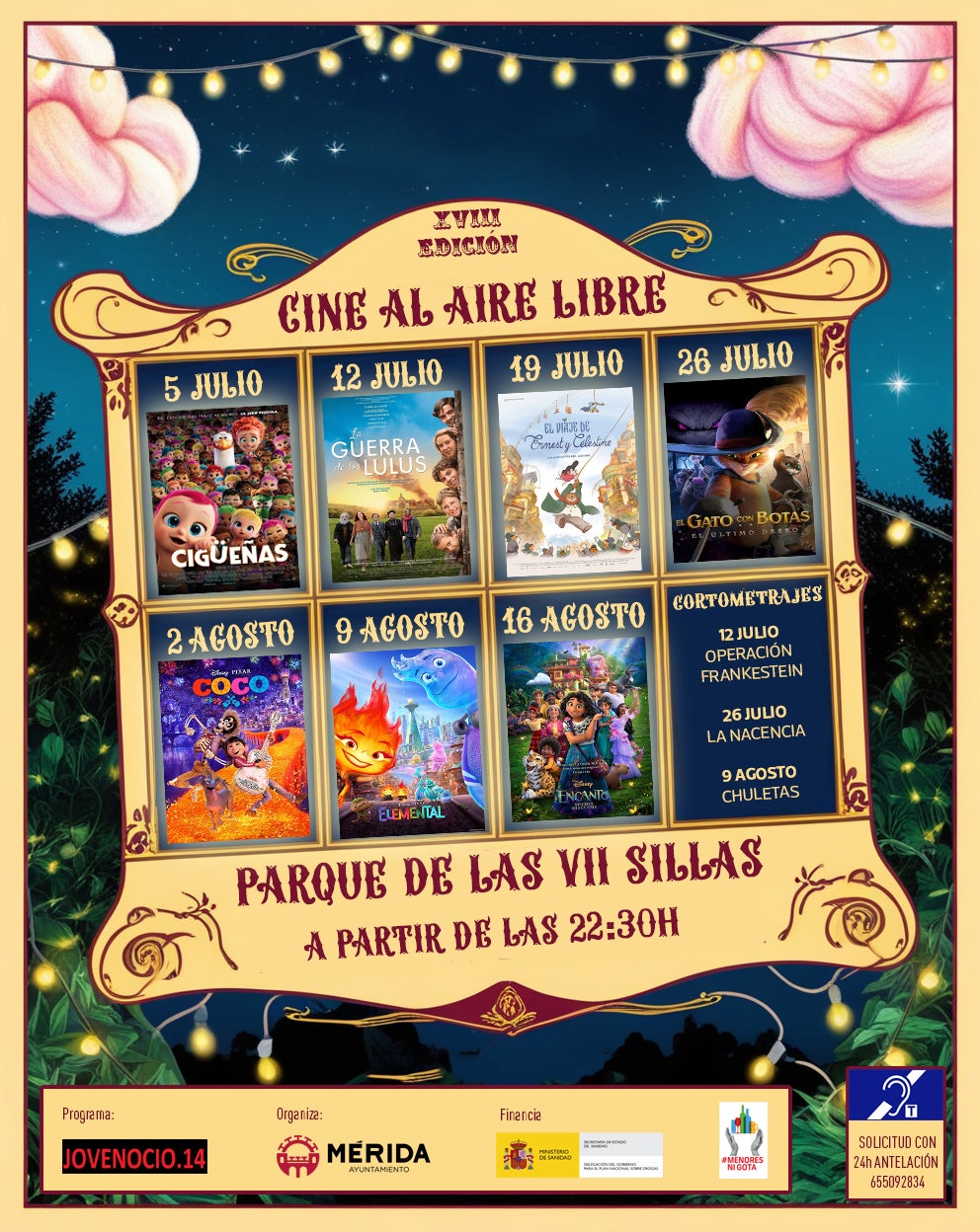 El Ciclo de Cine de Verano de Mérida proyectará siete películas del 5 de julio al 16 de agosto El Ciclo de Cine de Verano de Mérida proyectará siete películas del 5 de julio al 16 de agosto