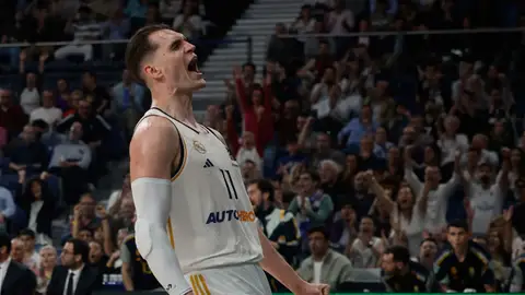 El alero croata del Real Madrid Mario Hezonja El alero croata del Real Madrid Mario Hezonja