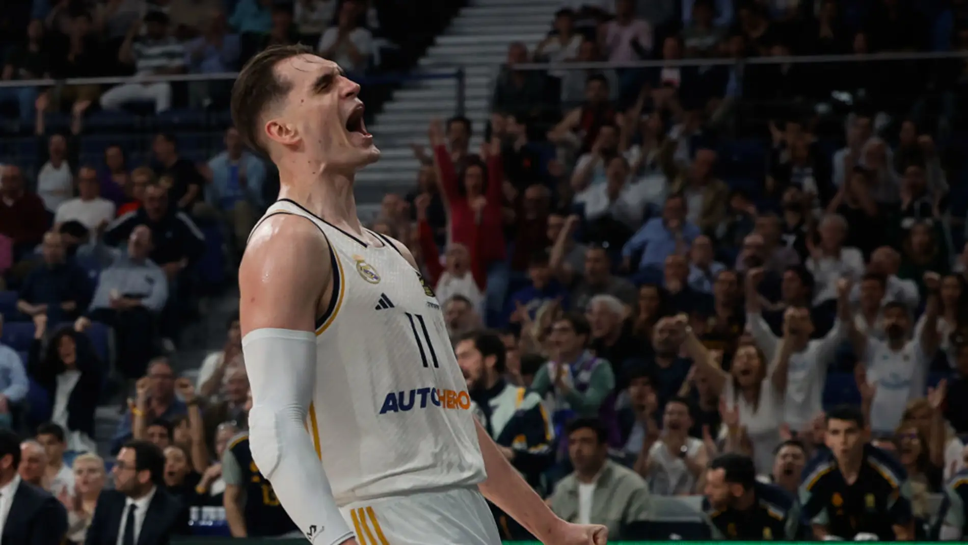 El alero croata del Real Madrid Mario Hezonja El alero croata del Real Madrid Mario Hezonja