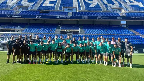 Último entrenamiento de Málaga Último entrenamiento de Málaga