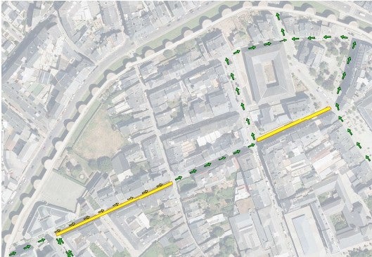 Cambios de tráfico en Montevideo por las obras de peatonalización Cambios de tráfico en Montevideo por las obras de peatonalización