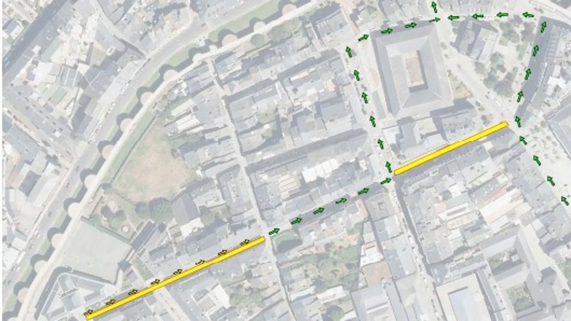 Cambios de tráfico en Montevideo por las obras de peatonalización Cambios de tráfico en Montevideo por las obras de peatonalización