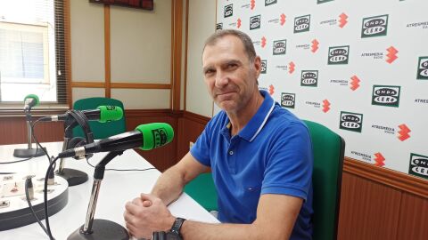 Juan Luis Huertas, en los estudios de Onda Cero Ciudad Real