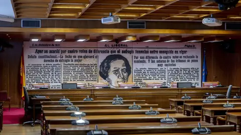 Asientos vacíos durante una Comisión de Investigación sobre el ‘caso Koldo’, en el Senado. Asientos vacíos durante una Comisión de Investigación sobre el ‘caso Koldo’, en el Senado.