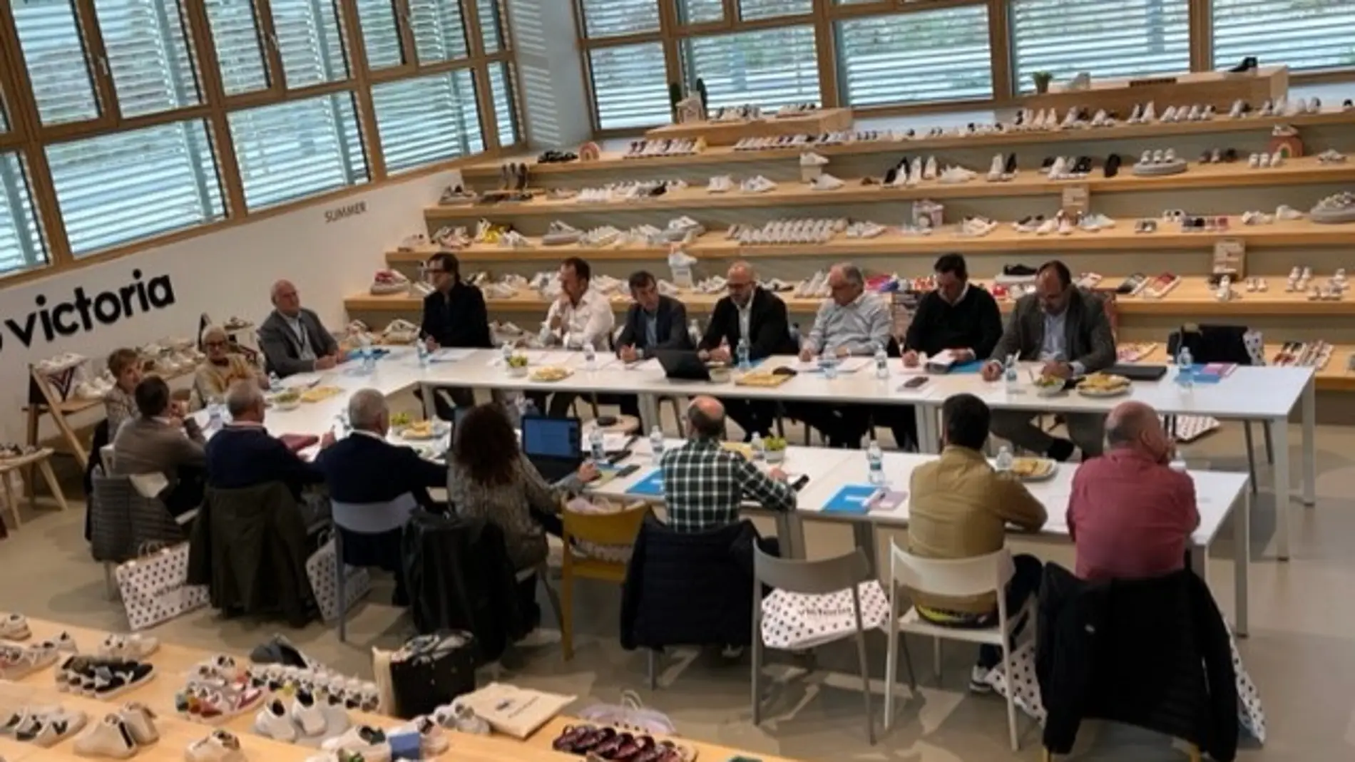 Reunión del Comité de la Federación de Industrias del Calzado de España celebrado en Arnedo. 