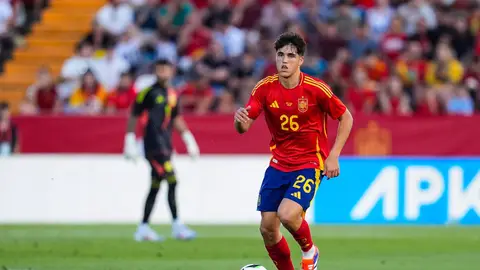 El jugador internacional del FC Barcelona, Pau Cubarsí El jugador internacional del FC Barcelona, Pau Cubarsí