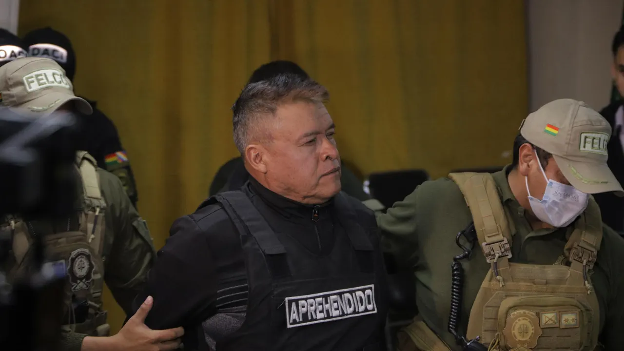 El destituido jefe militar del Ejército de Bolivia, Juan José Zúñiga