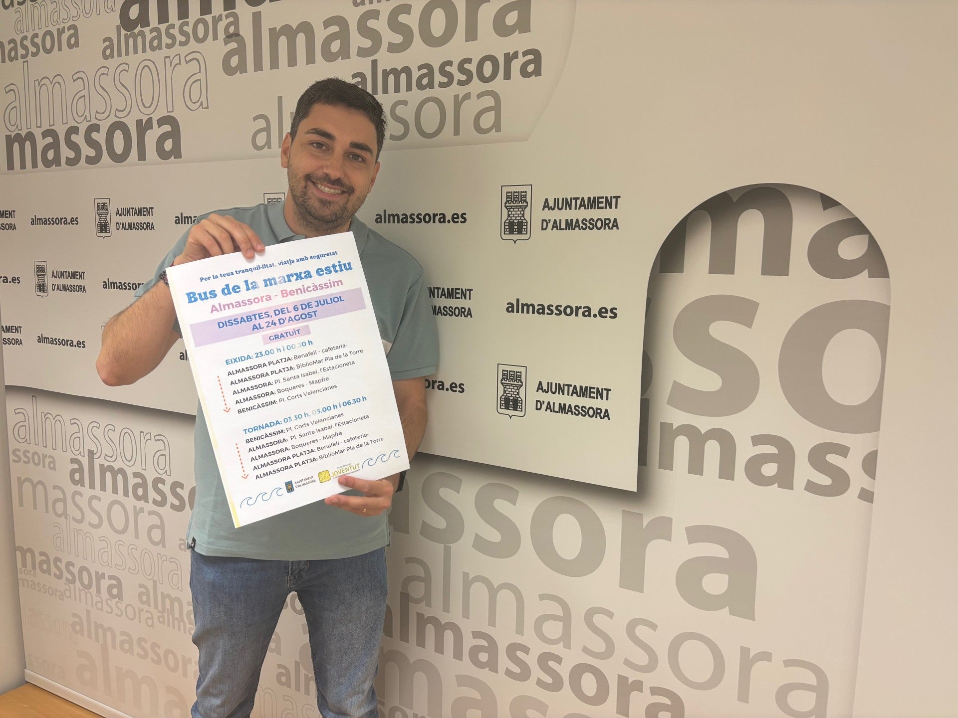 Almassora activa el bus de la Marxa Estiu con Benicàssim los sábados por la noche Almassora activa el bus de la Marxa Estiu con Benicàssim los sábados por la noche