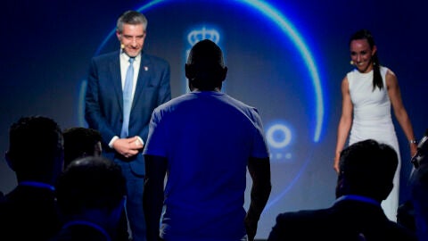 Santi Cazorla en el evento organizado por el Oviedo