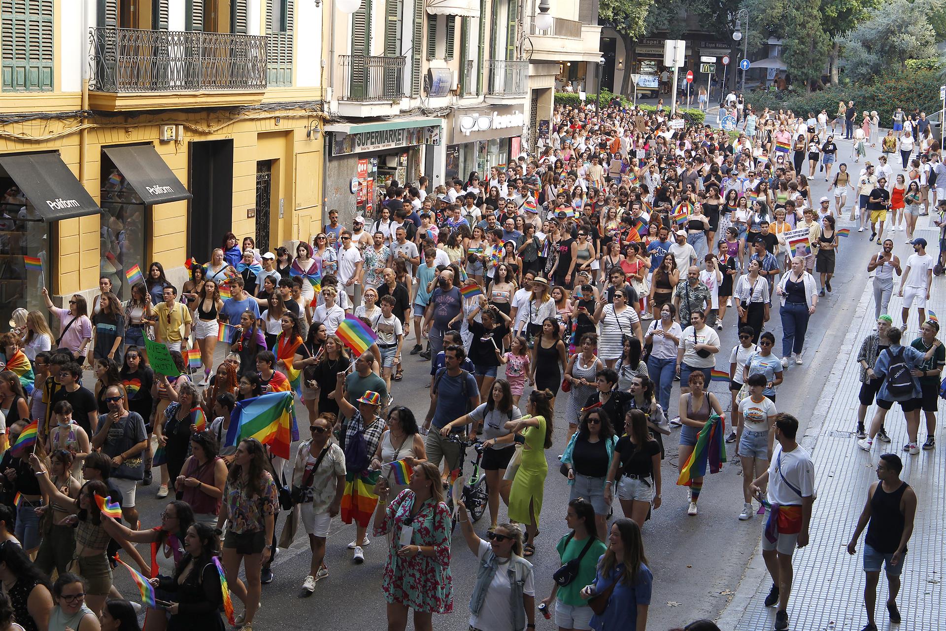Palma acoge este viernes la manifestación LGTBI que acabará con una fiesta en la Intermodal Palma acoge este viernes la manifestación LGTBI que acabará con una fiesta en la Intermodal