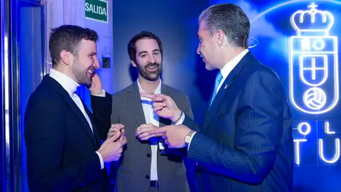 Agustín Lleida, director general del Real Oviedo y el presidente del club Martín Peláez Agustín Lleida, director general del Real Oviedo y el presidente del club Martín Peláez
