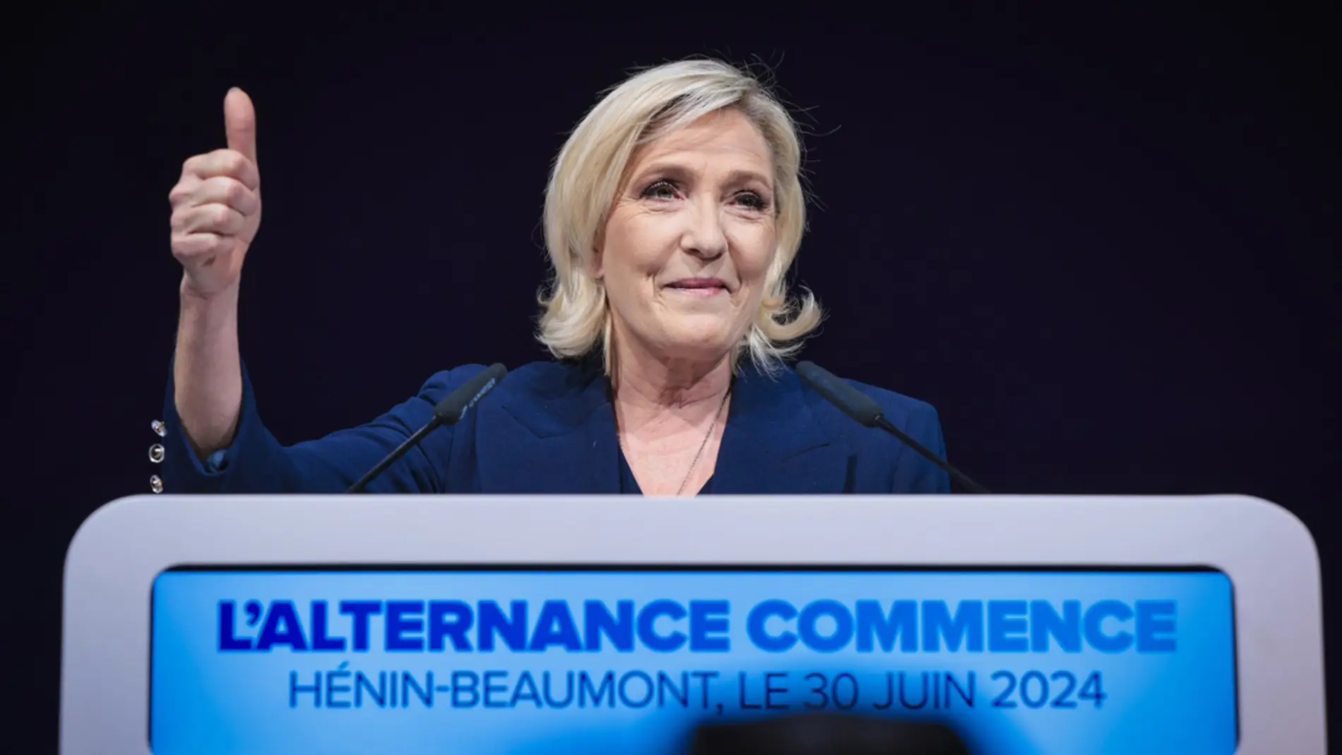 Fotografía tomada de la cuenta oficial de Marine Le Pen X @MLP_officiel/ EFE