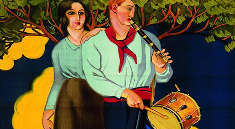 La exposición "Música en los carteles de San Fermín" analiza la presencia musical en 175 años de ilustraciones La exposición "Música en los carteles de San Fermín" analiza la presencia musical en 175 años de ilustraciones