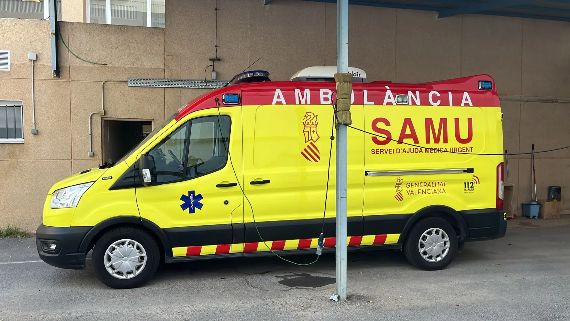 Una ambulancia SAMU en Elche.