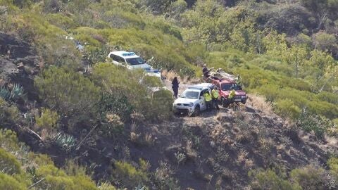 magen de uno de los días de búsqueda del joven Jay Slater en la zona del Barranco de Masca en Tenerife