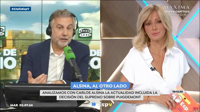 Carlos Alsina y Susanna Griso opinan sobre algunos asuntos de la actualidad política Carlos Alsina y Susanna Griso opinan sobre algunos asuntos de la actualidad política