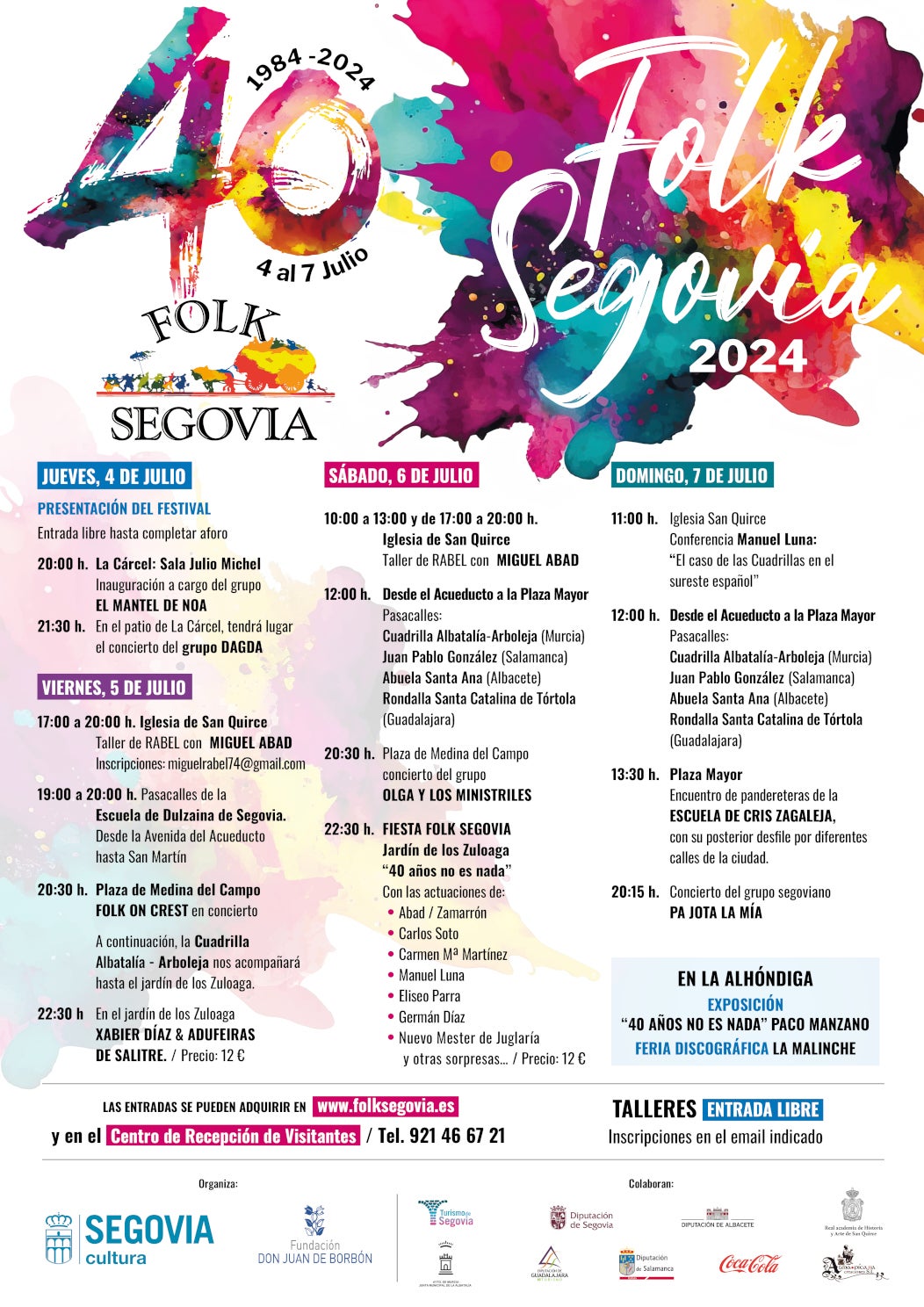 Folk Segovia comienza el jueves la XL edición Folk Segovia comienza el jueves la XL edición