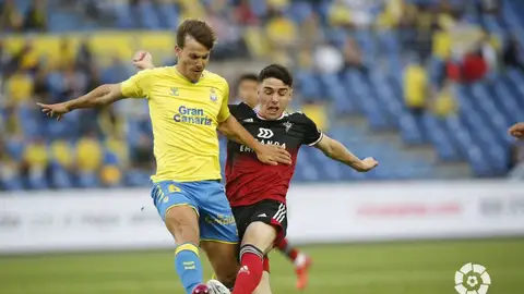 Curbelo durante un partido ante el Mirandés Curbelo durante un partido ante el Mirandés