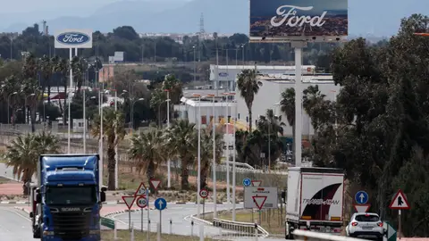 Vista del exteriores de la fábrica de Ford en Almussafes (Valencia). Vista del exteriores de la fábrica de Ford en Almussafes (Valencia).