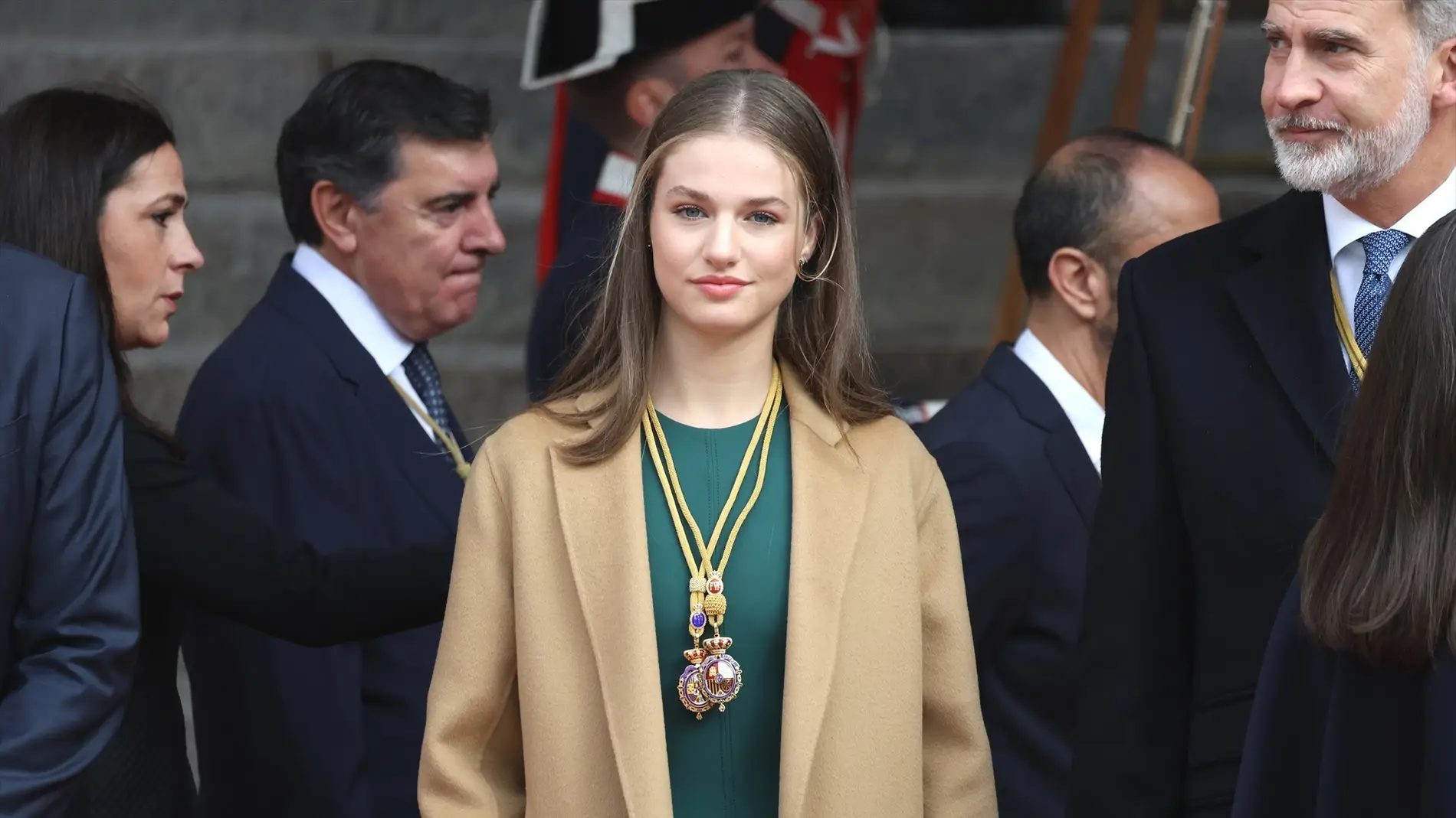 La princesa Leonor durante la Apertura Solemne de la legislatura.