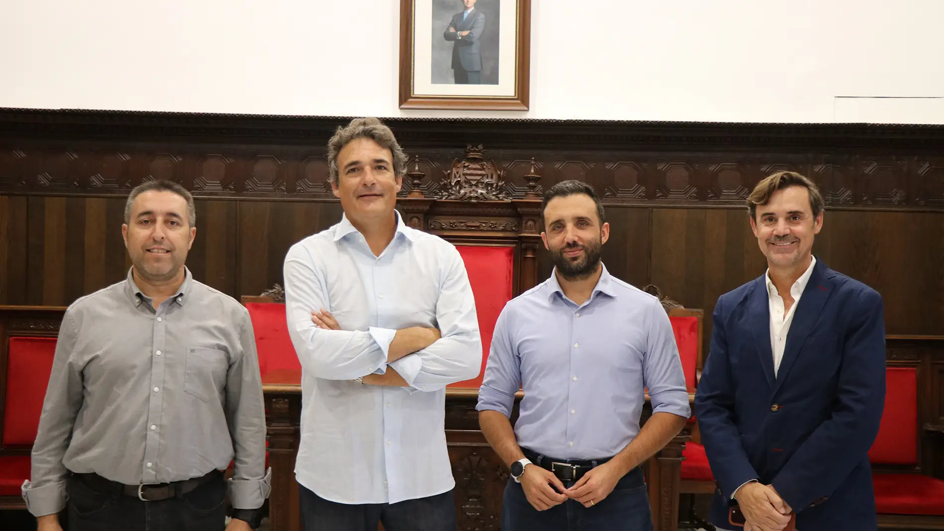 Reunión entre la nueva directiva del Atlético Saguntino y el Ayuntamiento de Sagunto