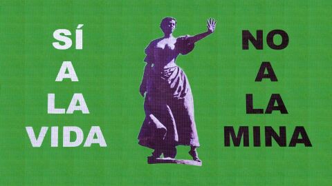 S&iacute;mbolo de resistencia ante la miner&iacute;a de tierras raras