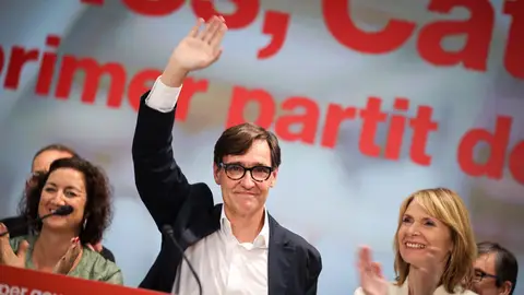 Salvador Illa, la nit electoral del 12 de maig Salvador Illa, la nit electoral del 12 de maig